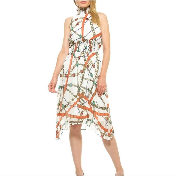 Alexia Admor Dresses Nwt Alexia Admor Ensley High Neck Chain Print